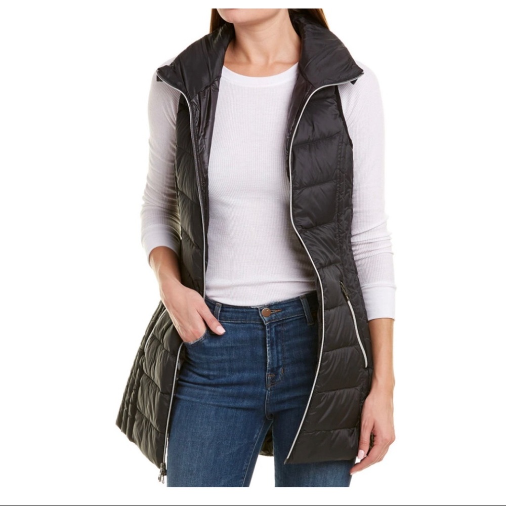 ✨LAST ONE✨Made in Italy Hottest Favorite Style Puffer long Hoodie Zip Up Vest - Picture 9 of 9